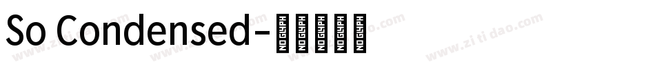So Condensed字体转换